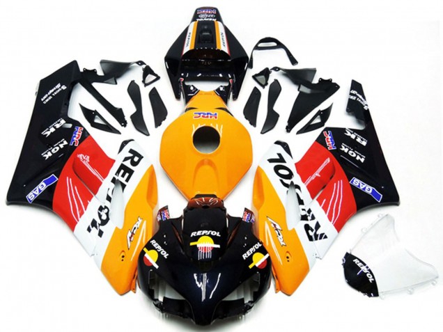 Billigste Honda CBR1000RR Motorrad Verkleidung Kit 2004-2005 - Orange Weiss Rot Glanzendes Schwarz Repsol