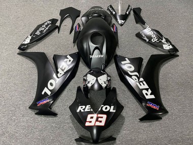 Billigste Honda CBR1000RR Motorrad Verkleidung 2012-2016 - Matt Schwarz Weiss Repsol HRC 93