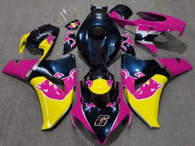 Billigste Honda CBR1000RR Motorrad Verkleidung 2008-2011 - Dunkel Blau Rosa Gelb Red Bull