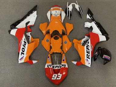 Billigste Honda CBR1000RR Motorrad Verkleidung 2017-2023 - Weiss Orange Rot Schwarz Rennen Repsol 93