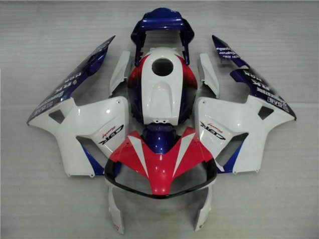 Billigste Honda CBR600RR Motorrad Verkleidung 2003-2004 - Weiss Rot Blau