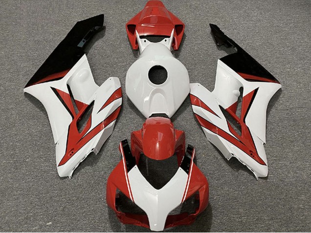 Billigste Honda CBR1000RR Motorrad Verkleidung 2004-2005 - Weiss Rot Glanzendes Schwarz