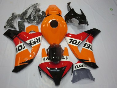 Billigste Honda CBR1000RR Motorrad Verkleidung 2008-2011 - Orange Weiss Rot Glanzendes Schwarz Repsol