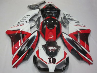 Billigste Honda CBR1000RR Motorrad Verkleidung 2004-2005 - Weiss Rot Glanzendes Schwarz Sexy VIBE TECH