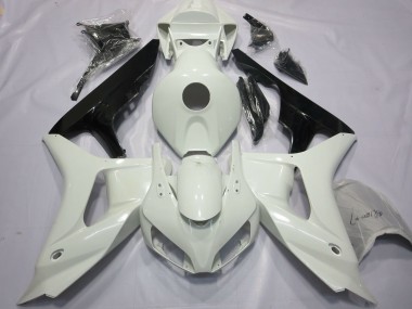 Billigste Honda CBR1000RR Motorrad Verkleidung 2006-2007 - Weiss Glanzendes Schwarz