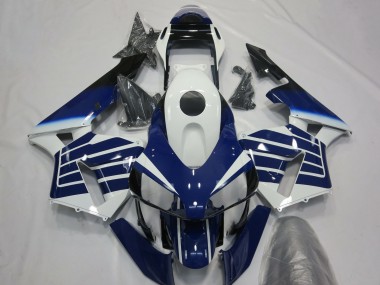 Billigste Honda CBR600RR Motorrad Verkleidung 2003-2004 - Weiss Blau