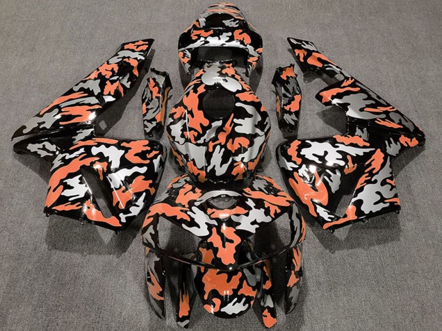 Billigste Honda CBR600RR Motorrad Verkleidung 2005-2006 - Camouflage Hellorange