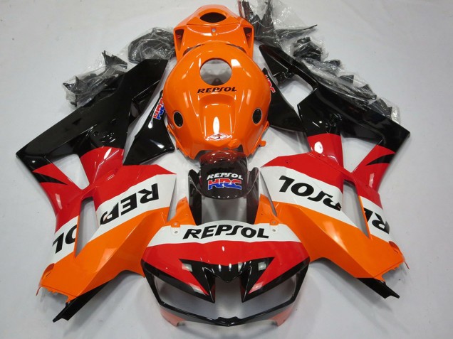Billigste Honda CBR600RR Motorrad Verkleidung 2013-2023 - Orange Weiss Rot Glanzendes Schwarz Repsol