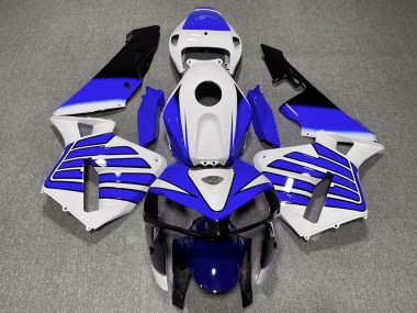 Billigste Honda CBR600RR Motorrad Verkleidung 2005-2006 - Weiss Blau Flugel