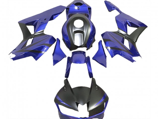 Billigste Honda CBR600RR Motorrad Verkleidung 2013-2023 - Blau Matt Schwarz