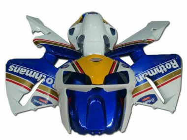 Billigste Honda CBR600RR Motorrad Verkleidung 2005-2006 - Blau Gold Rot Weiss Rothmans