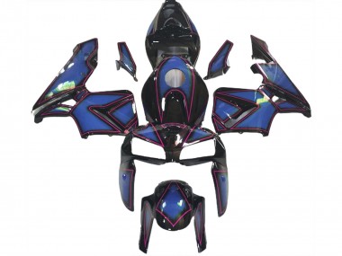 Billigste Honda CBR600RR Motorrad Verkleidung 2005-2006 - Dunkel Blau Rosa OutLinie