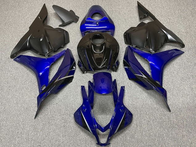 Billigste Honda CBR600RR Motorrad Verkleidung 2009-2012 - Blau Glanzendes Schwarz OEM Stil