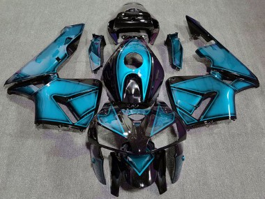 Billigste Honda CBR600RR Motorrad Verkleidung 2005-2006 - Dunkel Hellblau