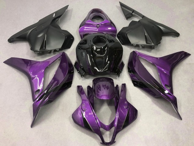 Billigste Honda CBR600RR Motorrad Verkleidung 2009-2012 - Lila Glanzendes Schwarz OEM Stil
