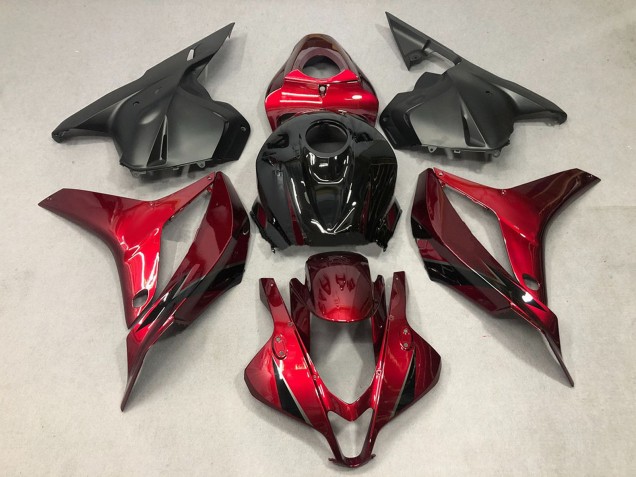 Billigste Honda CBR600RR Motorrad Verkleidung 2009-2012 - Rot Glanzendes Schwarz OEM Stil