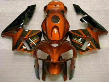 Billigste Honda CBR600RR Motorrad Verkleidung Kit 2005-2006 - Orange Schwarz