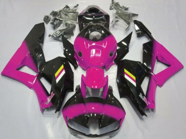 Billigste Honda CBR600RR Motorrad Verkleidung 2013-2023 - Rosa Glanzendes Schwarz Weiss Gelb