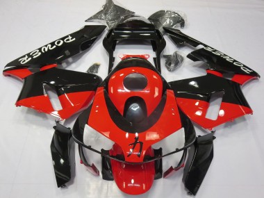 Billigste Honda CBR600RR Motorrad Verkleidung 2003-2004 - Rot Glanzendes Schwarz Power