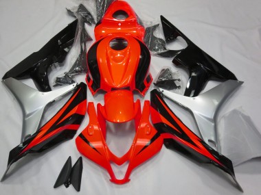 Billigste Honda CBR600RR Motorrad Verkleidung 2007-2008 - Silber Rot Glanzendes Schwarz OEM Stil