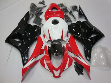 Billigste Honda CBR600RR Motorrad Verkleidung 2009-2012 - Weiss Rot Glanzendes Schwarz