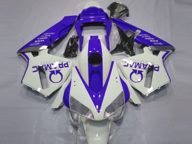 Billigste Honda CBR600RR Motorrad Verkleidung 2003-2004 - Weiss Blau Pramac