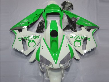 Billigste Honda CBR600RR Motorrad Verkleidung 2003-2004 - Weiss Grun Pramac