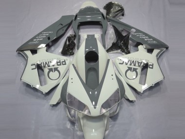 Billigste Honda CBR600RR Motorrad Verkleidung 2003-2004 - Weiss Grau Pramac