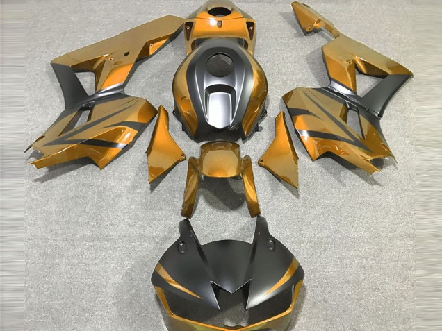 Billigste Honda CBR600RR Motorrad Verkleidung 2013-2023 - Gold Matt Schwarz