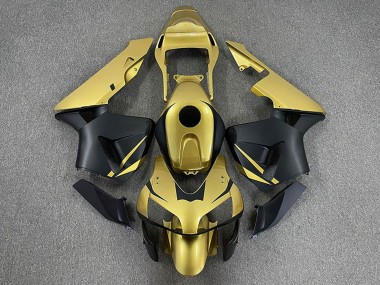 Billigste Honda CBR600RR Motorrad Verkleidung 2003-2004 - Gold Matt Schwarz