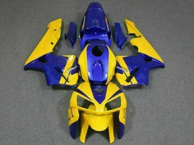 Billigste Honda CBR600RR Motorrad Verkleidung 2005-2006 - Gelb Blau