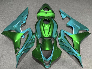 Billigste Honda CBR600RR Motorrad Verkleidung 2007-2008 - Grun Blau Grun Blau