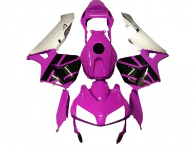 Billigste Honda CBR600RR Motorrad Verkleidung 2003-2004 - Silber Rosa Glanzendes Schwarz