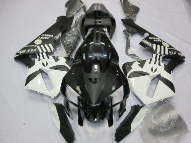 Billigste Honda CBR600RR Motorrad Verkleidung 2005-2006 - Weiss Matt Schwarz Puisher Logo