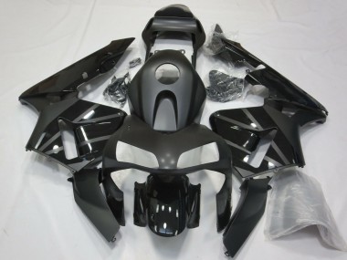 Billigste Honda CBR600RR Motorrad Verkleidung 2003-2004 - Glanzendes Schwarz Matt Schwarz