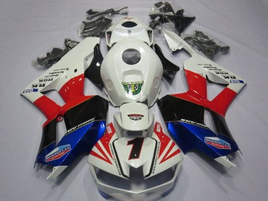 Billigste Honda CBR600RR Motorrad Verkleidung 2013-2023 - Weiss Rot Blau Schwarz Number 1