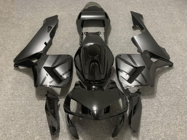 Billigste Honda CBR600RR Motorrad Verkleidung 2003-2004 - Glanzendes Schwarz Matt Grau OEM Stil