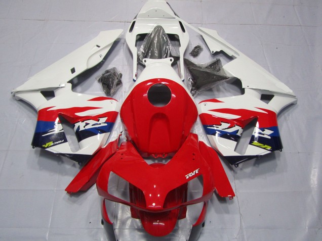 Billigste Honda CBR600RR Motorrad Verkleidung 2003-2004 - Weiss Rot Blau RVF Stil