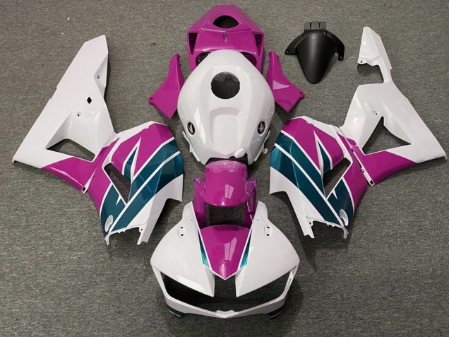 Billigste Honda CBR600RR Motorrad Verkleidung 2013-2023 - Weiss Rosa Emerald
