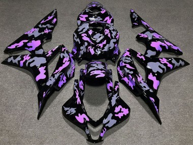 Billigste Honda CBR600RR Motorrad Verkleidung 2007-2008 - Lila Grau Camouflage