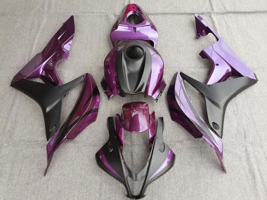 Billigste Honda CBR600RR Motorrad Verkleidung 2007-2008 - Lila Matt Schwarz