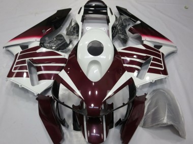 Billigste Honda CBR600RR Motorrad Verkleidung 2003-2004 - Weiss Dunkel Lila