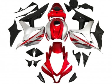 Billigste Honda CBR600RR Motorrad Verkleidung 2007-2008 - Silber Rot Glanzendes Schwarz OEM Stil