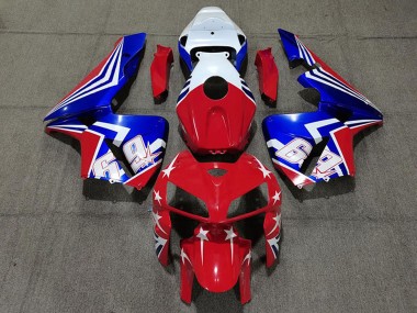 Billigste Honda CBR600RR Motorrad Verkleidung 2005-2006 - Weiss Rot Blau 69