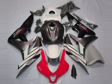 Billigste Honda CBR600RR Motorrad Verkleidung 2007-2008 - Weiss Rot Grau Glanzendes Schwarz