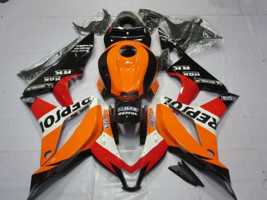 Billigste Honda CBR600RR Motorrad Verkleidung 2007-2008 - Orange Weiss Rot Glanzendes Schwarz Repsol