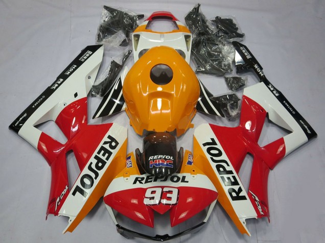 Billigste Honda CBR600RR Motorrad Verkleidung 2013-2023 - Orange Weiss Rot Glanzendes Schwarz Repsol 93