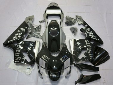 Billigste Honda CBR600RR Motorrad Verkleidung 2003-2004 - Silber Glanzendes Schwarz SevenStars