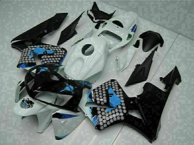 Billigste Honda CBR600RR Motorrad Verkleidung 2005-2006 - Weiss Schwarz Grun