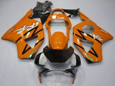 Billigste Honda CBR954RR Motorrad Verkleidung 2002-2003 - Orange Glanzendes Schwarz